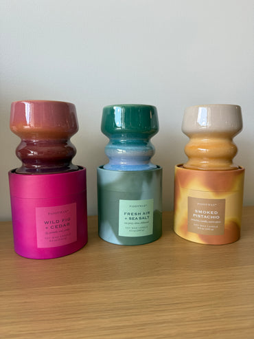 Bougie Melt Dégradé Bleu-Vert – Air Frais & Sel Marin