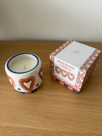 Bougie A Dopo Cœurs – Bois de Rose & Vanille