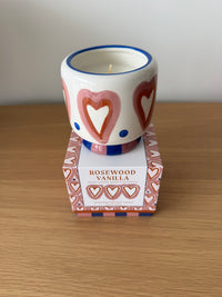 Bougie A Dopo Cœurs – Bois de Rose & Vanille