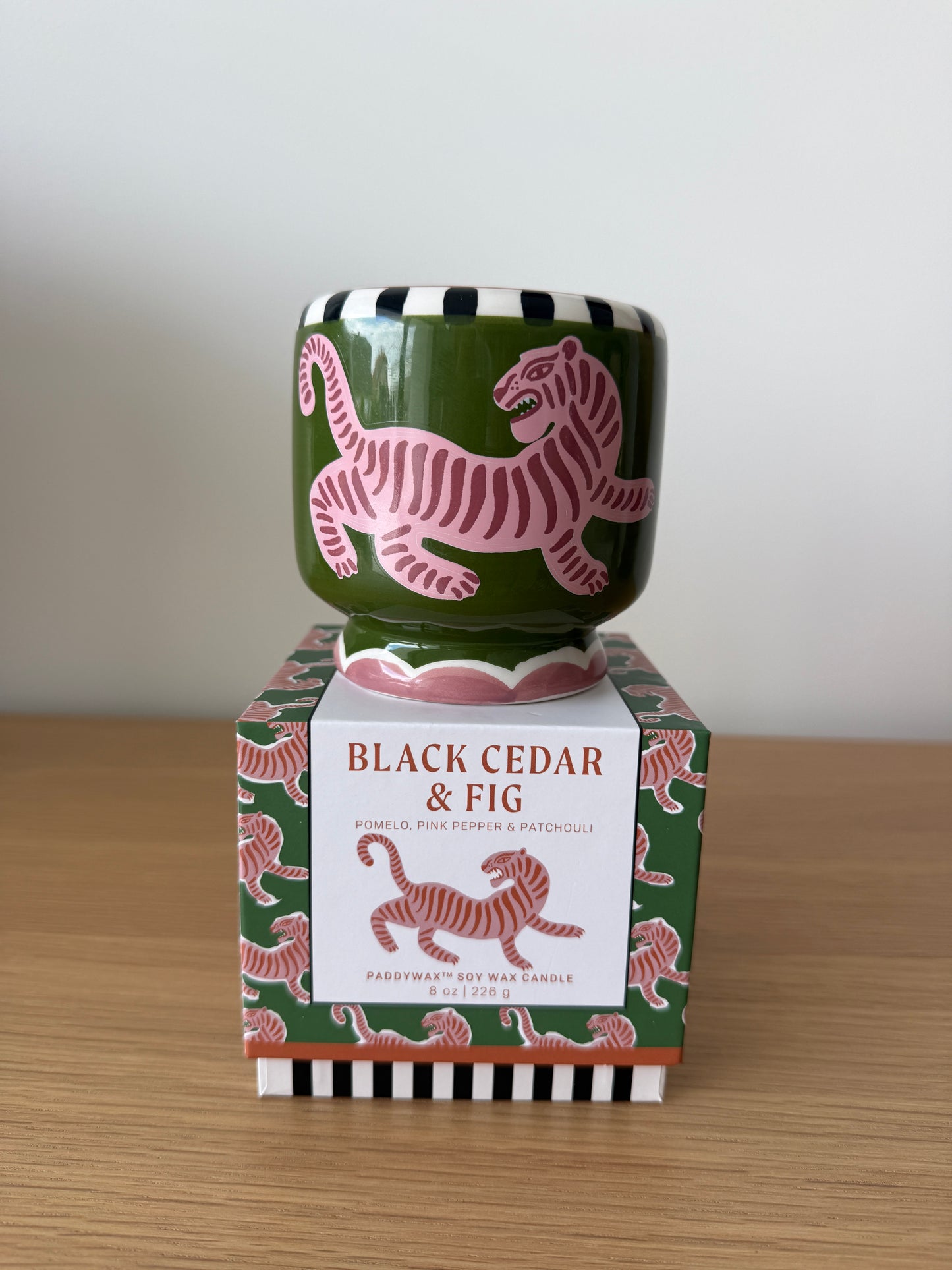 Bougie A Dopo Tigre – Cèdre Noir & Figue