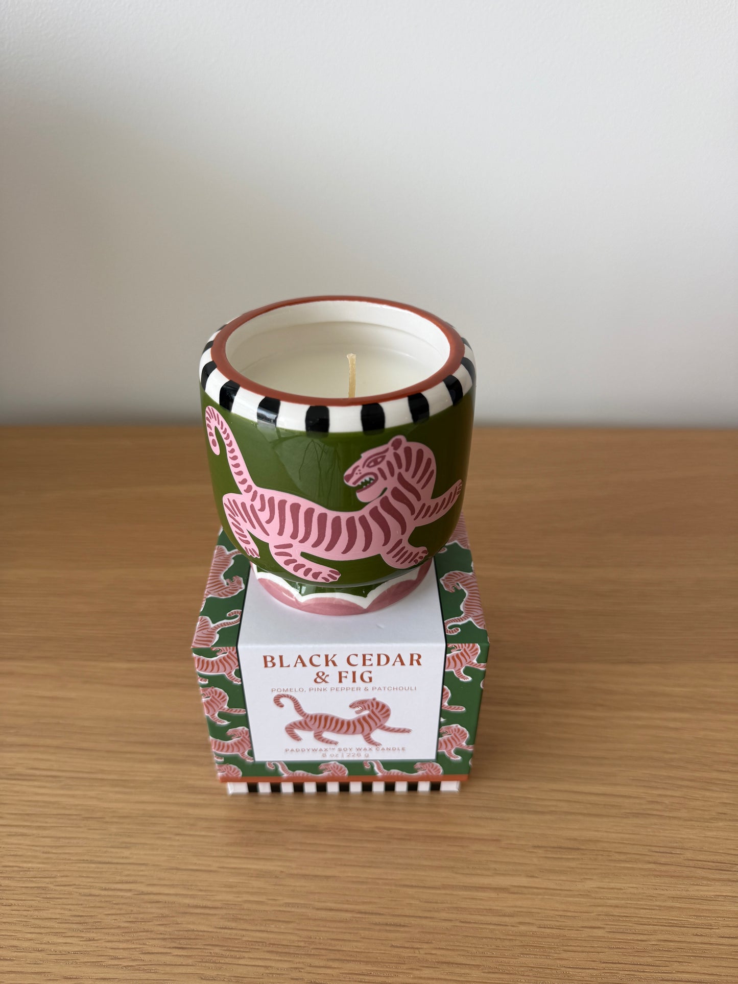 Bougie A Dopo Tigre – Cèdre Noir & Figue