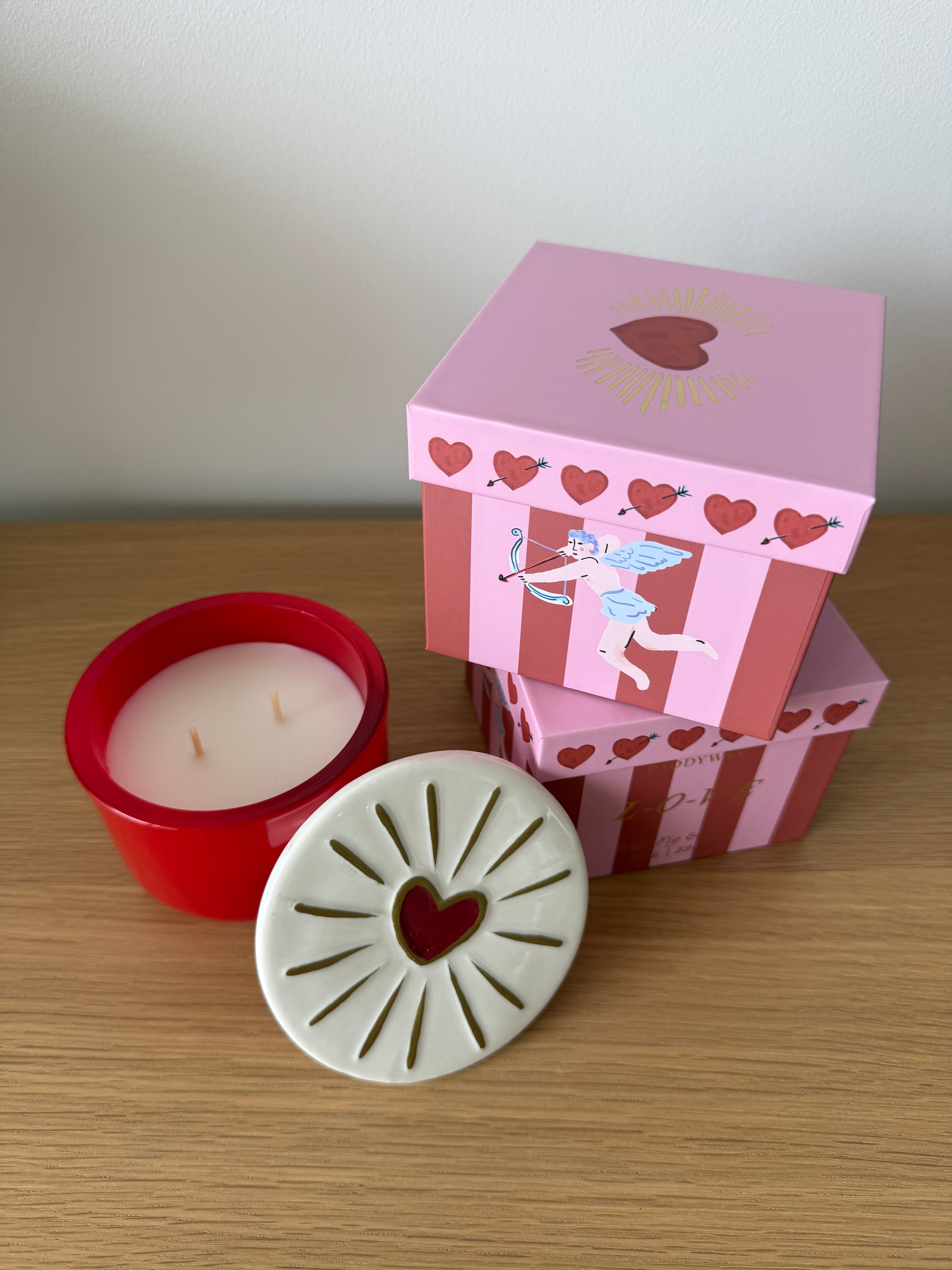 Bougie Charm Cœur – Figue Sauvage & Rose