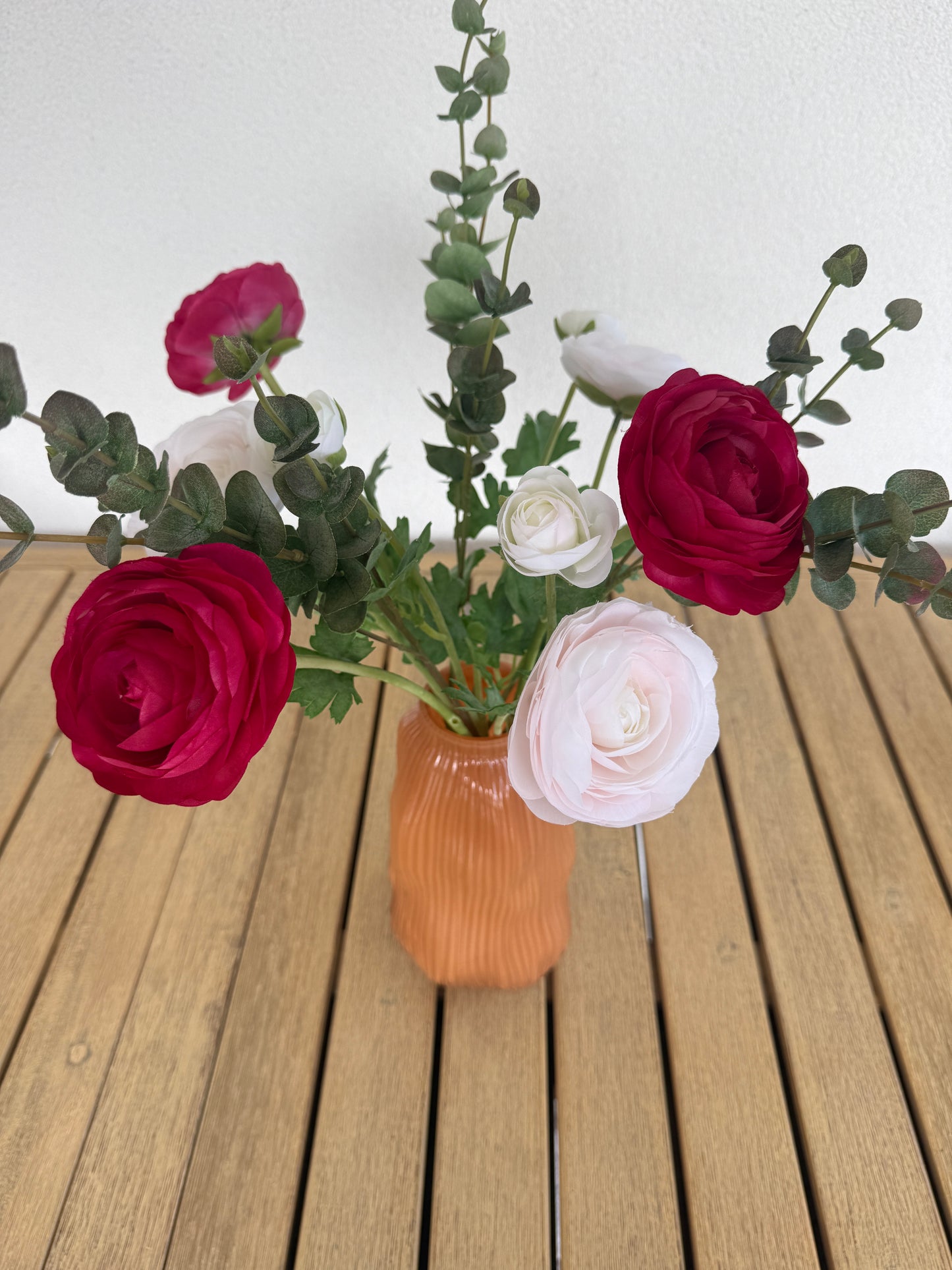 Vase verre ocre