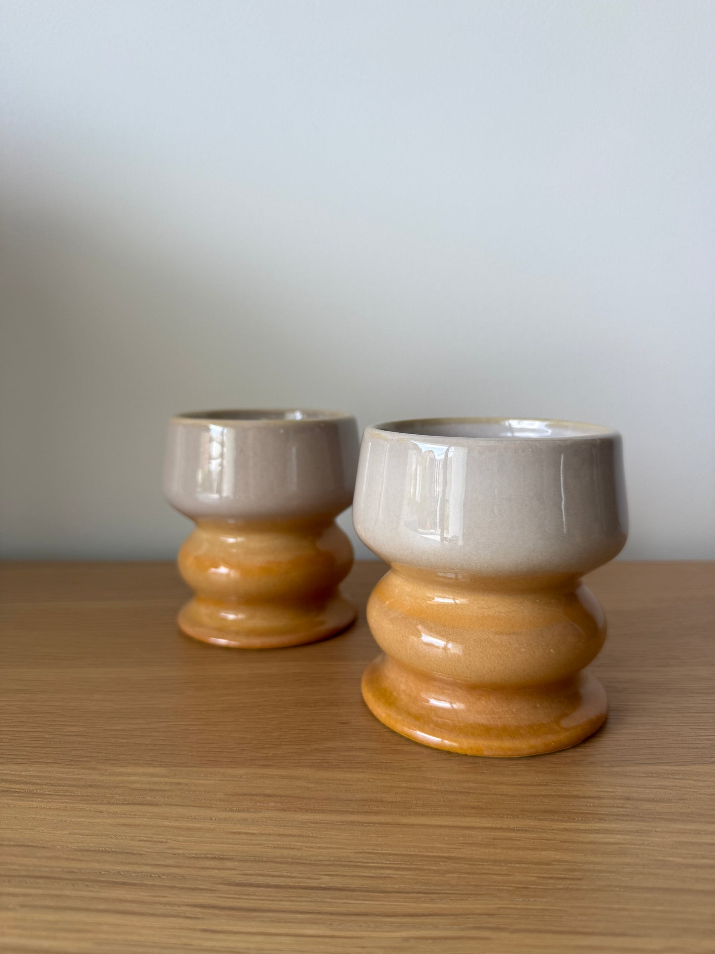 Bougie Melt Dégradé Sable – Pistache Fumée